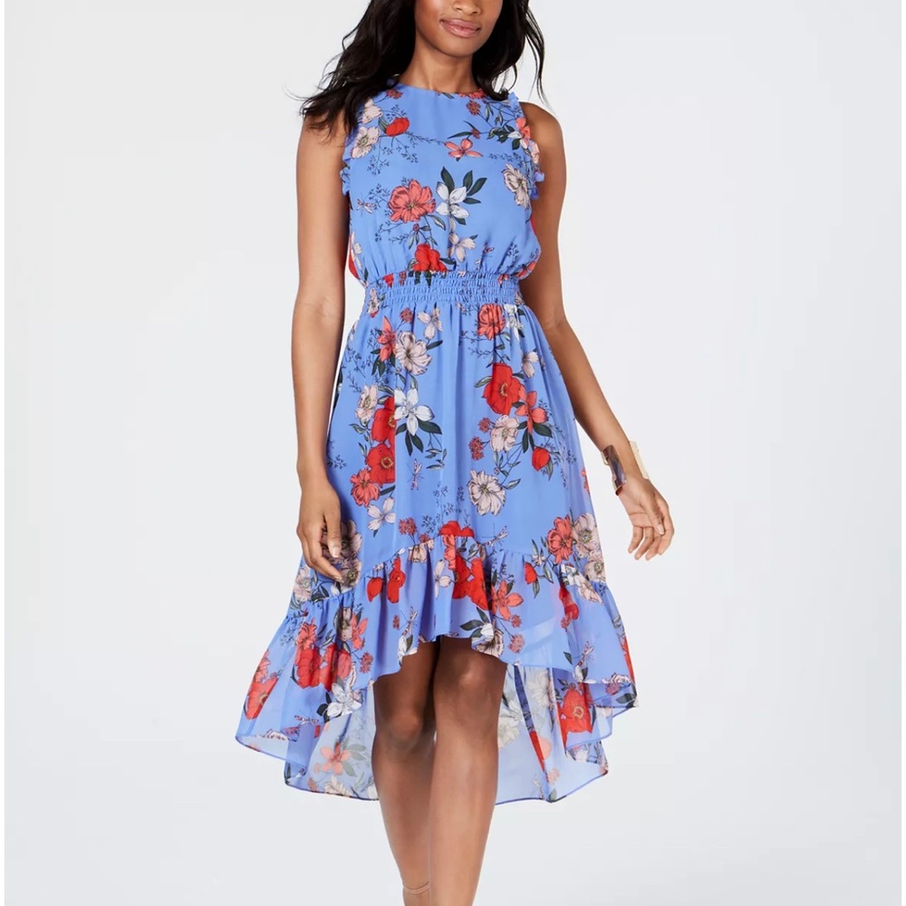 Vince Camuto Blue Floral Maxi Dress